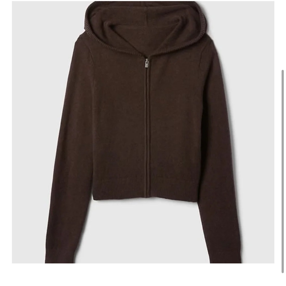 New with tags CashSoft Zip Sweater Hoodie in Terra Brown - Size S